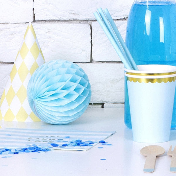 Sky blå Honeycomb 10 cm