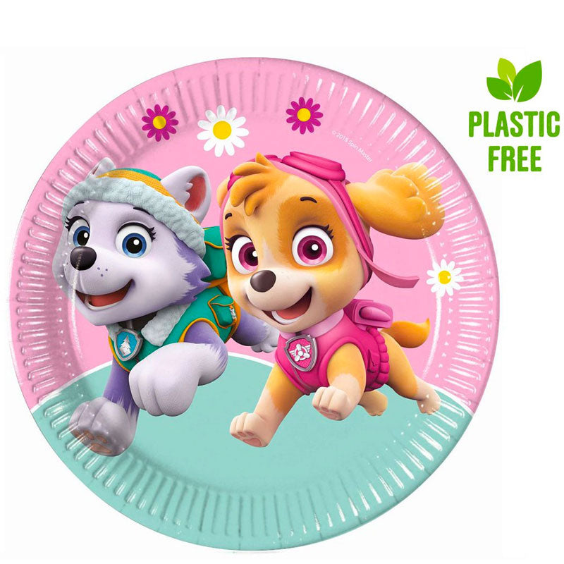 Pink Paw Patrol paptallerken, 23 cm, 1 stk.