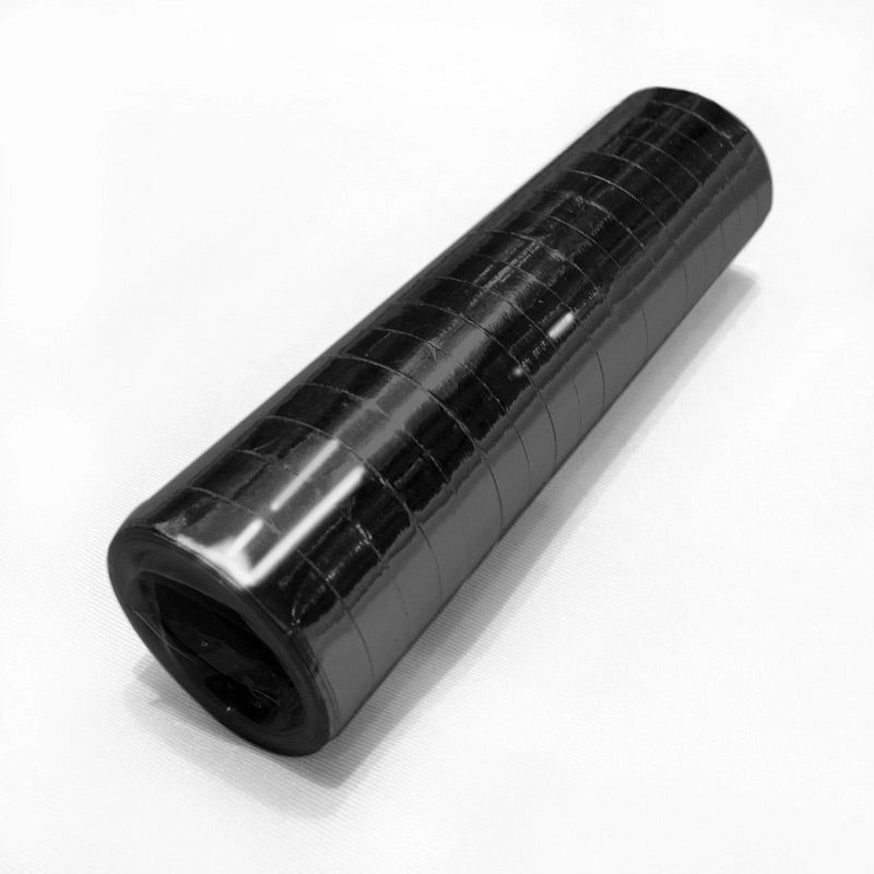 Metallisk sort serpentin, 1 stk.