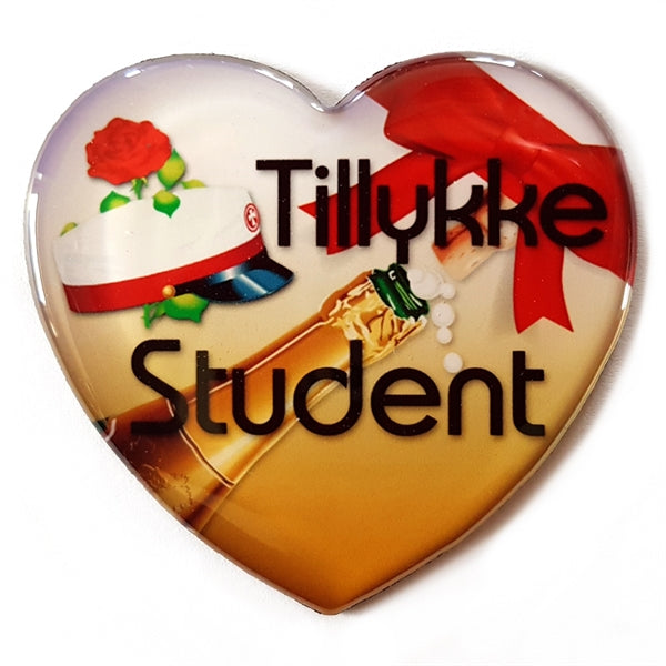 Køleskabsmagnet - Tillykke Student