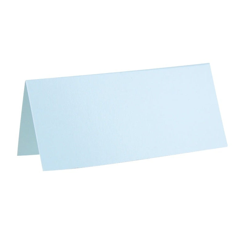 Sky blå bordkort, 7x3 cm, 10 stk.