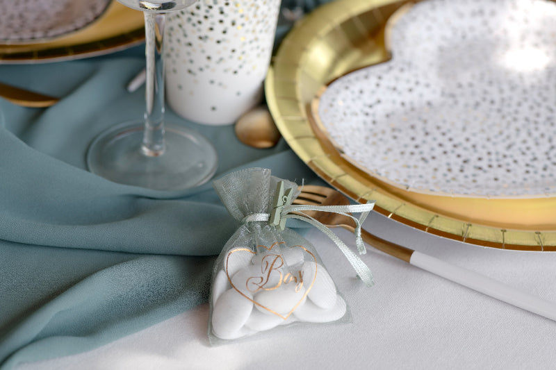 Mini koral pynteklemme, 2,5 cm. 24 stk.