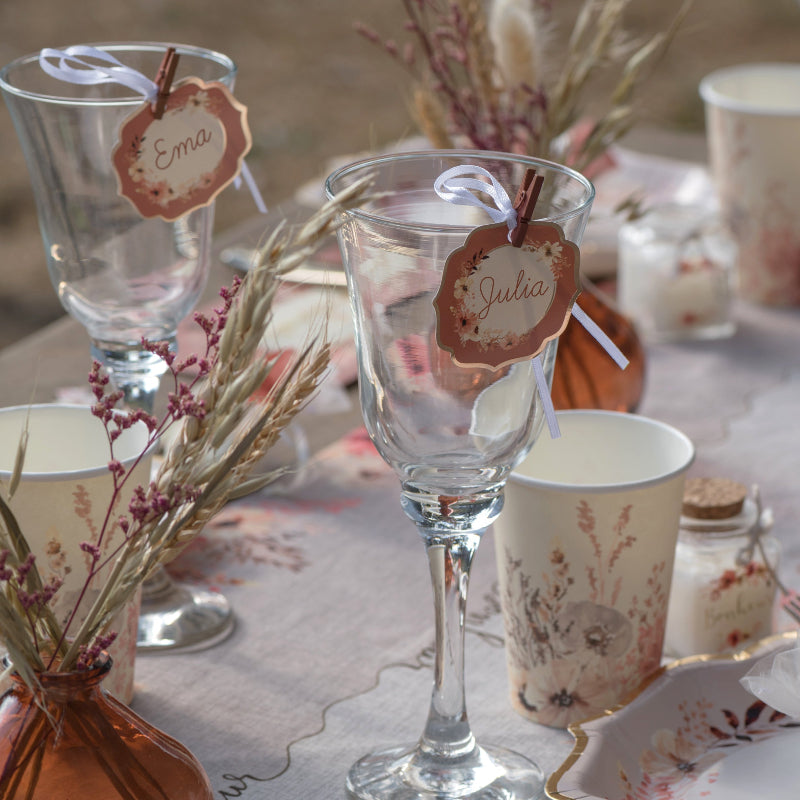 Mini lyserøde pynteklemmer, 24 stk.