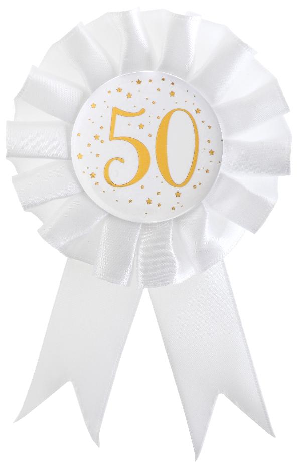 50 års rosette, 1 stk.