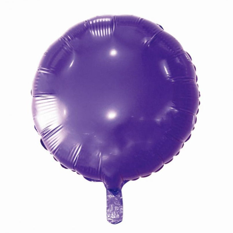 Rund lilla folieballon, 18"