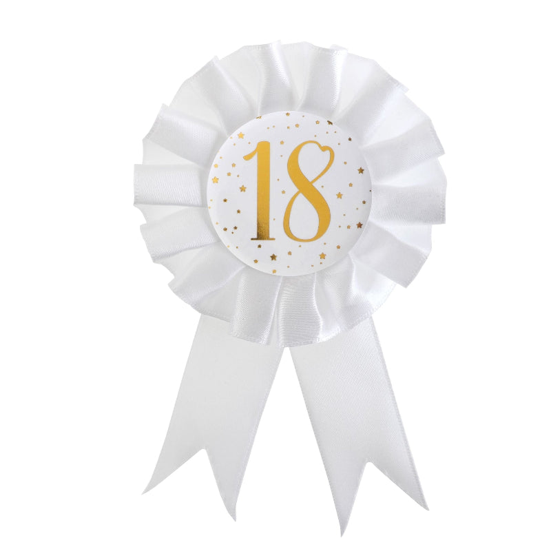 18 års rosette, 1 stk.