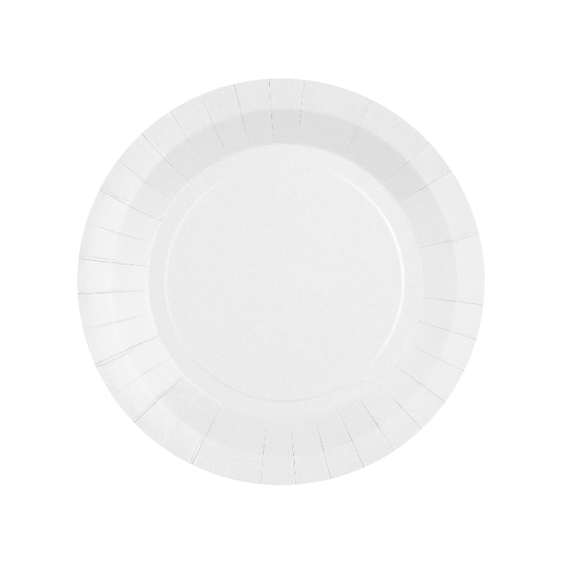 Hvid tallerken, 17,5 cm, 10 stk.