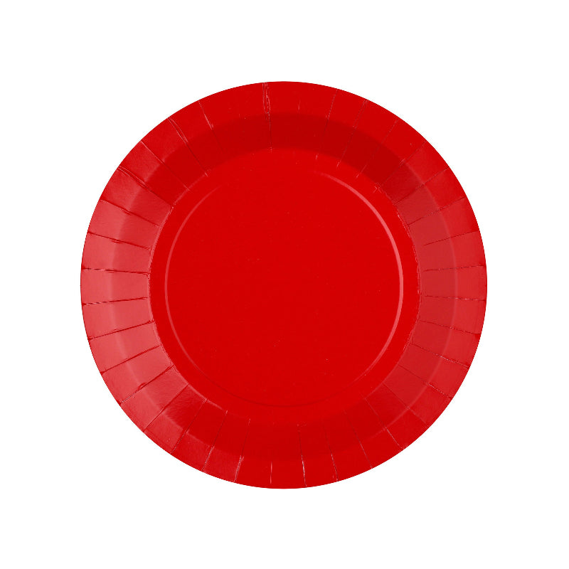 Rød tallerken, 17,5 cm, 10 stk.