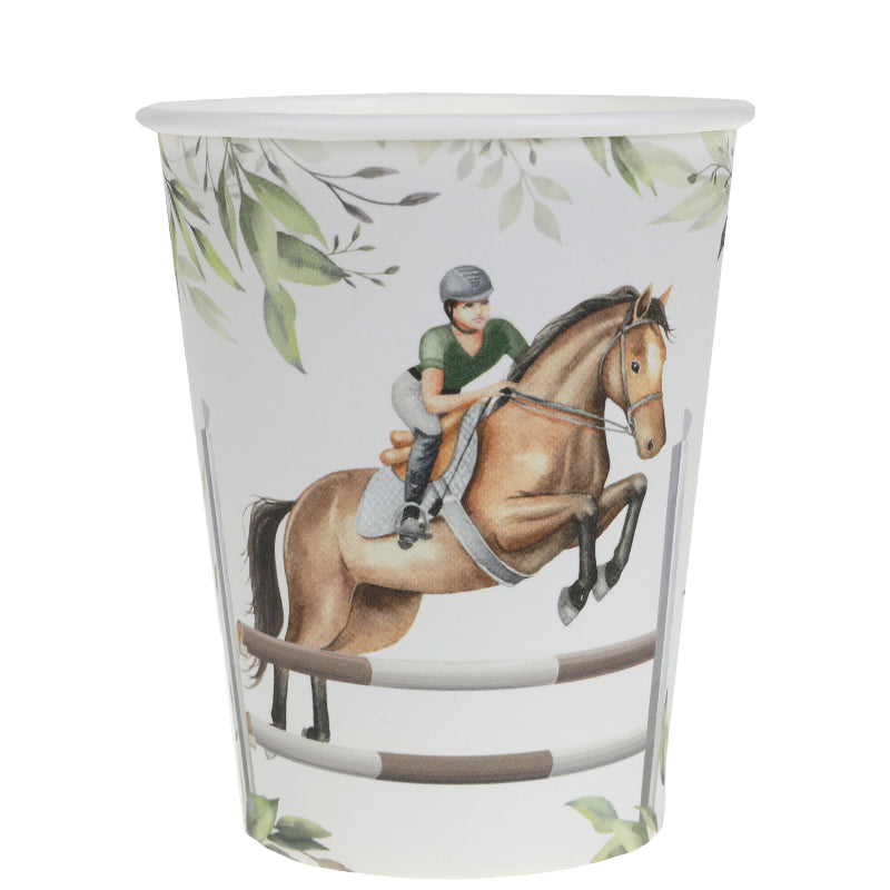 Hest og rytter kop, 10 stk.