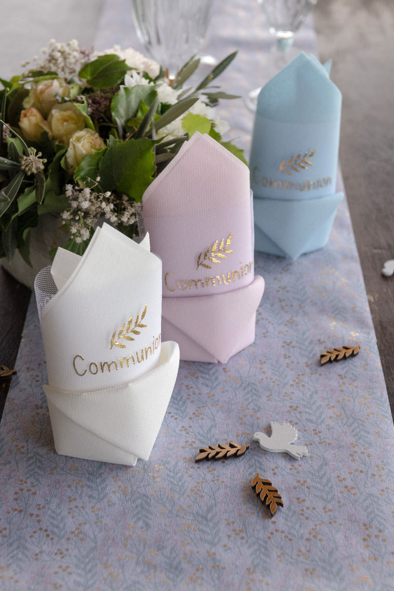 Hvide airlaid servietter, 20 stk.