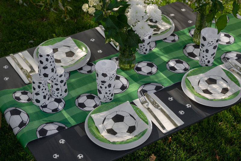 Grøn fodbold bordløber, 2,5 m.