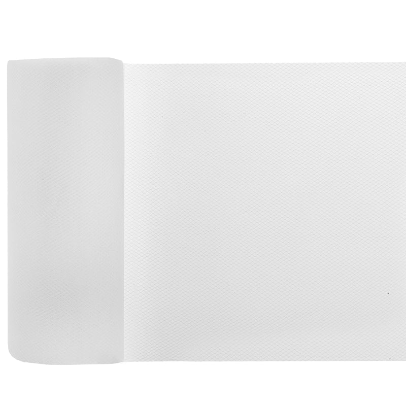 Hvid rulle tyl, 20 m.