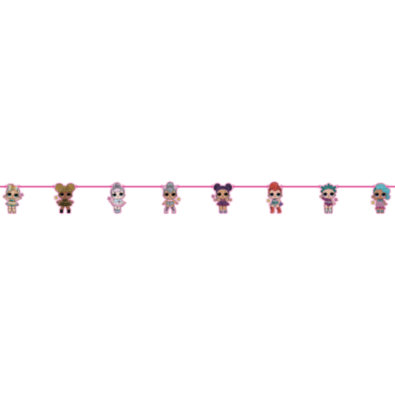 LOL Glitterati guirlande, 2,3 m.