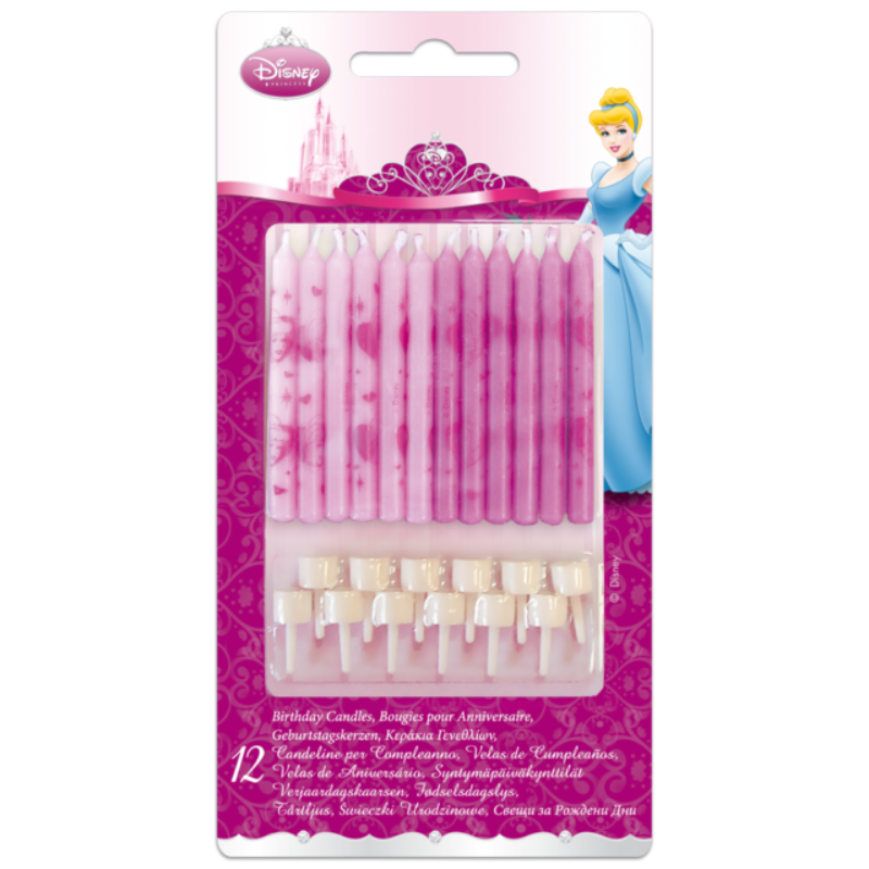 Disney prinsesse lagkagelys 12 stk.