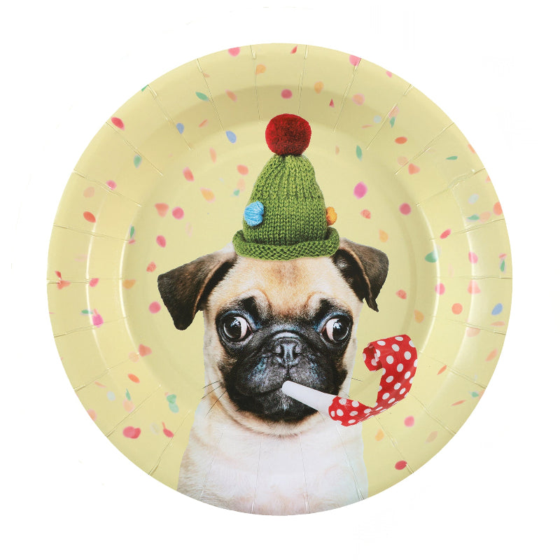 Hunde tallerken, 6 stk.