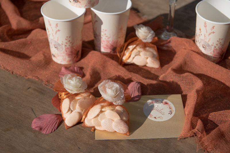 Eucalyptus organza poser, 10 stk.