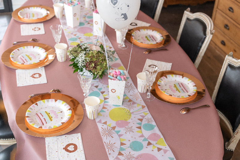 Luksus rulledug, rose gold, 120 cm x 10 m.