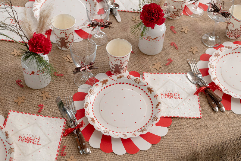 Tallerkener med julemotiver, 10 stk.