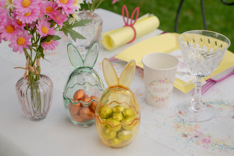 Gul kanin glas, 1 stk.