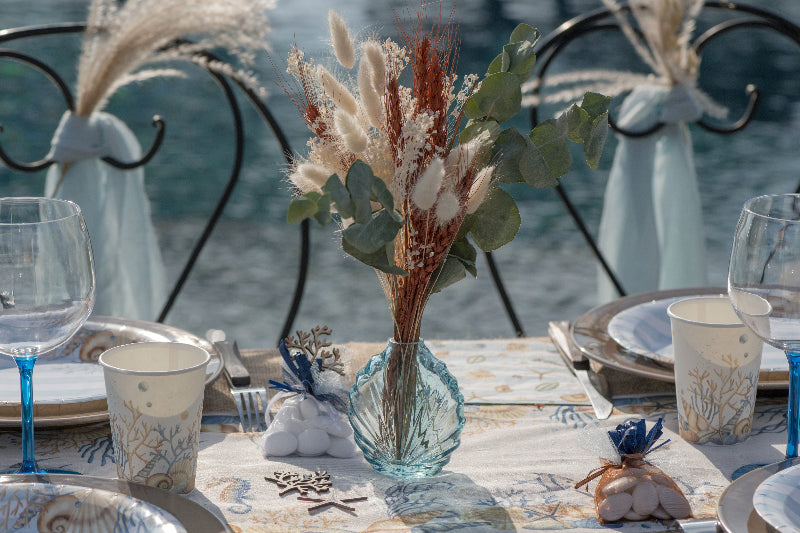 Muslingeskal vase, 1 stk.