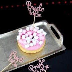 Bride to be cupcakeholdere, pink og guld, 12 stk.