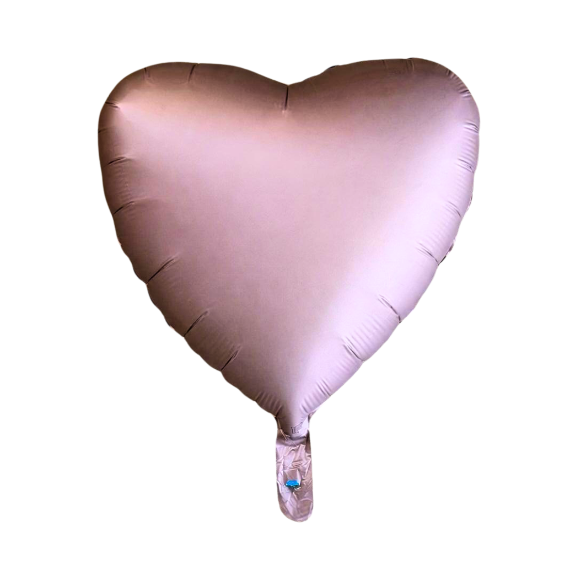 Støvet lyserød hjerte folieballon, 18"