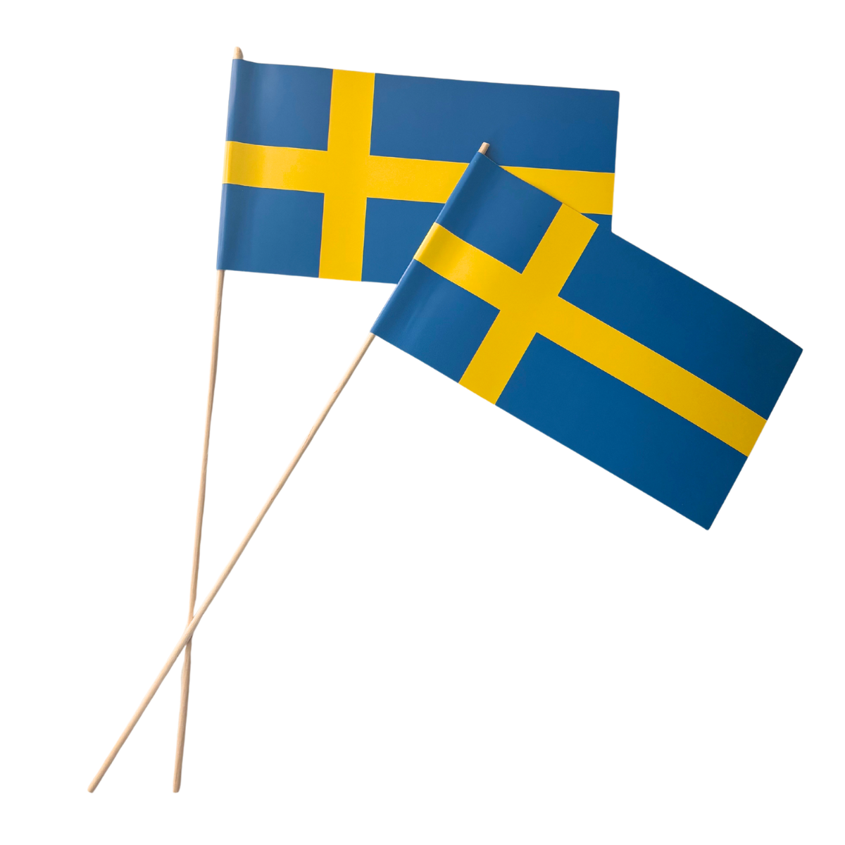 Svenske hurra flag - 10 stk.