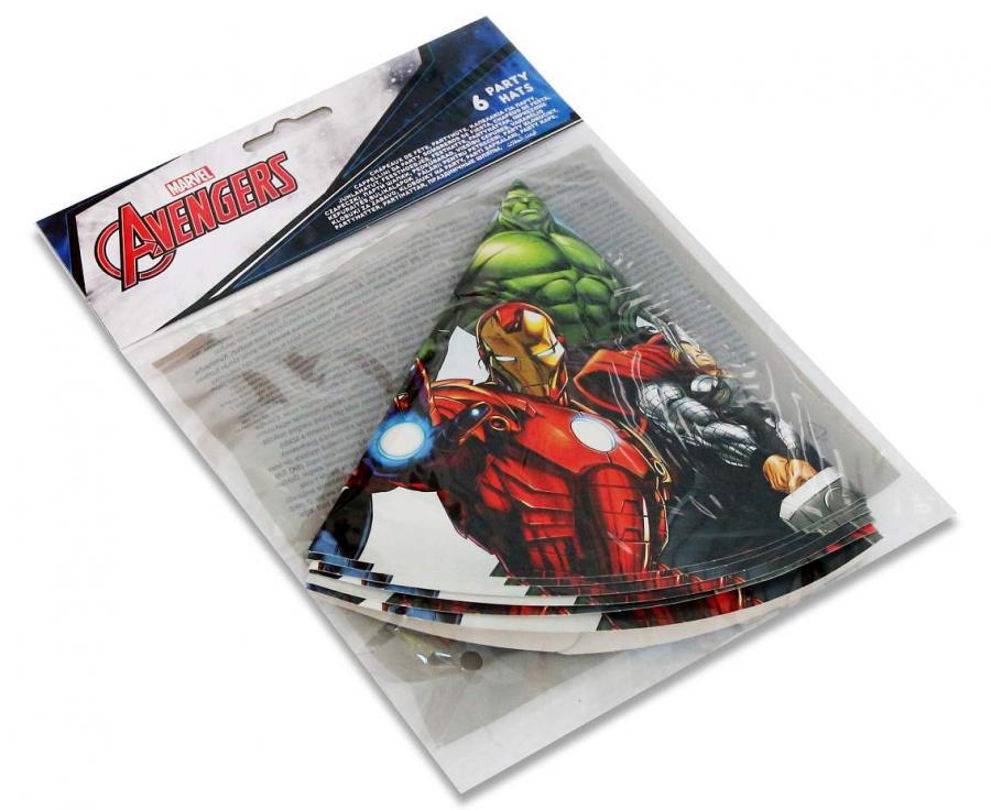 Avengers festhatte, 6 stk.