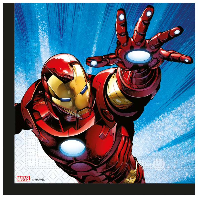 Avengers papir servietter, 20 stk.