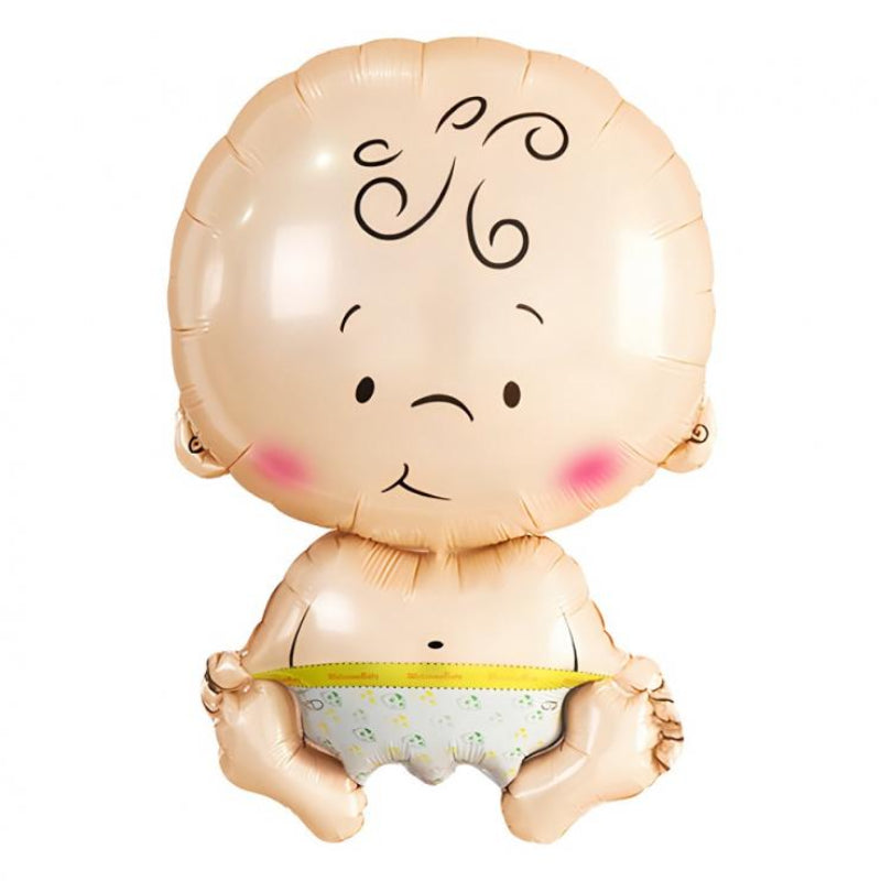 Baby dreng folieballon, 37x55 cm.