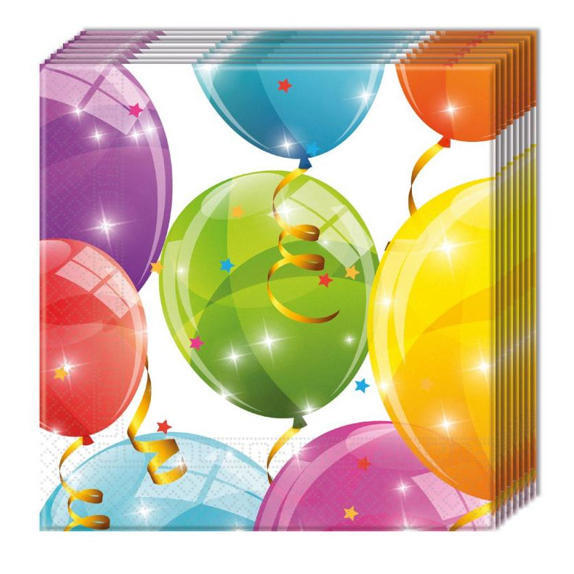 Ballon servietter, 20 stk.
