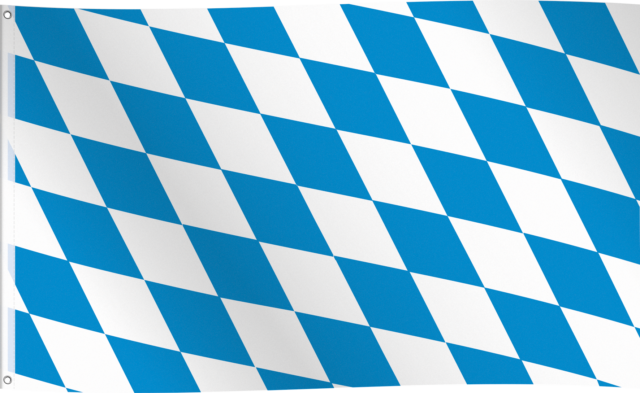 Bayersk stof flag 1,5 m x 90 cm