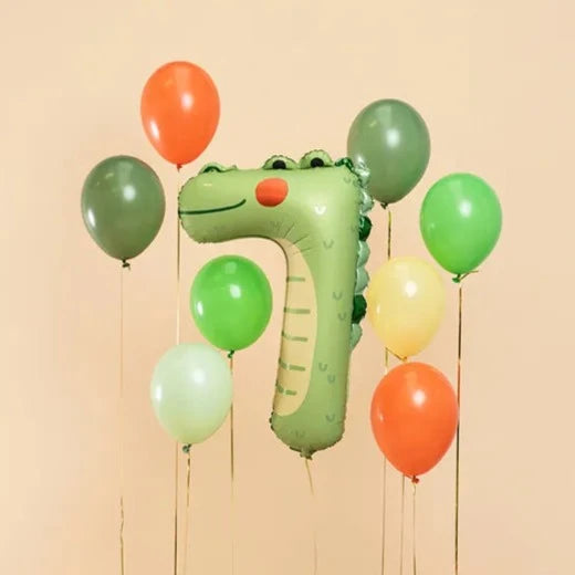 Folieballon tal 7 - Krokodille