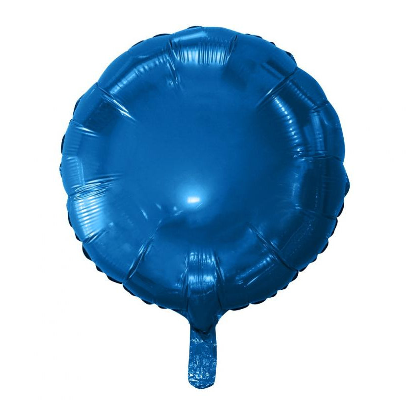 Rund blå folieballon, 18"