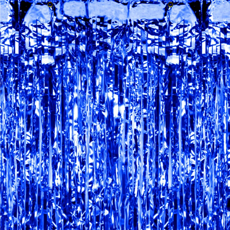 Mørk blå foliegardin, 100x200 cm.
