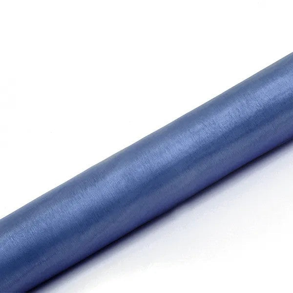 Mørk blå organza, 9 m.