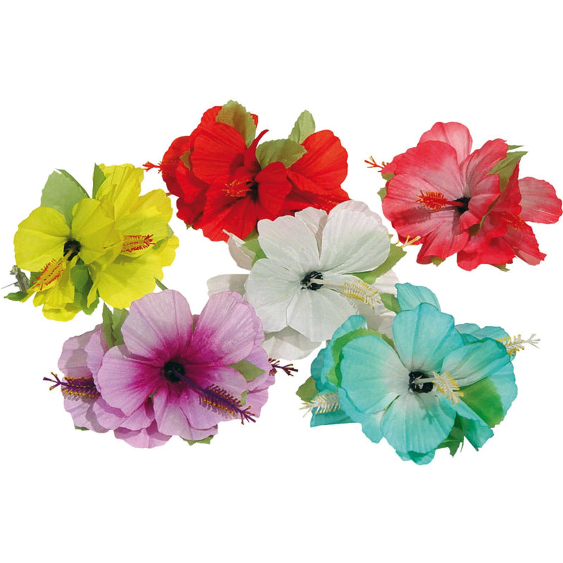 Hawaii blomster hårclip, 1 stk.