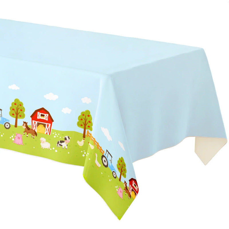 Bondegård dug, 137x183 cm.