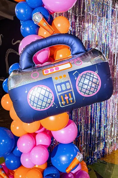Boombox folieballon, 98x70,5 cm.