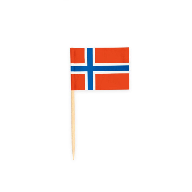 Norske buffetflag, 50 stk.