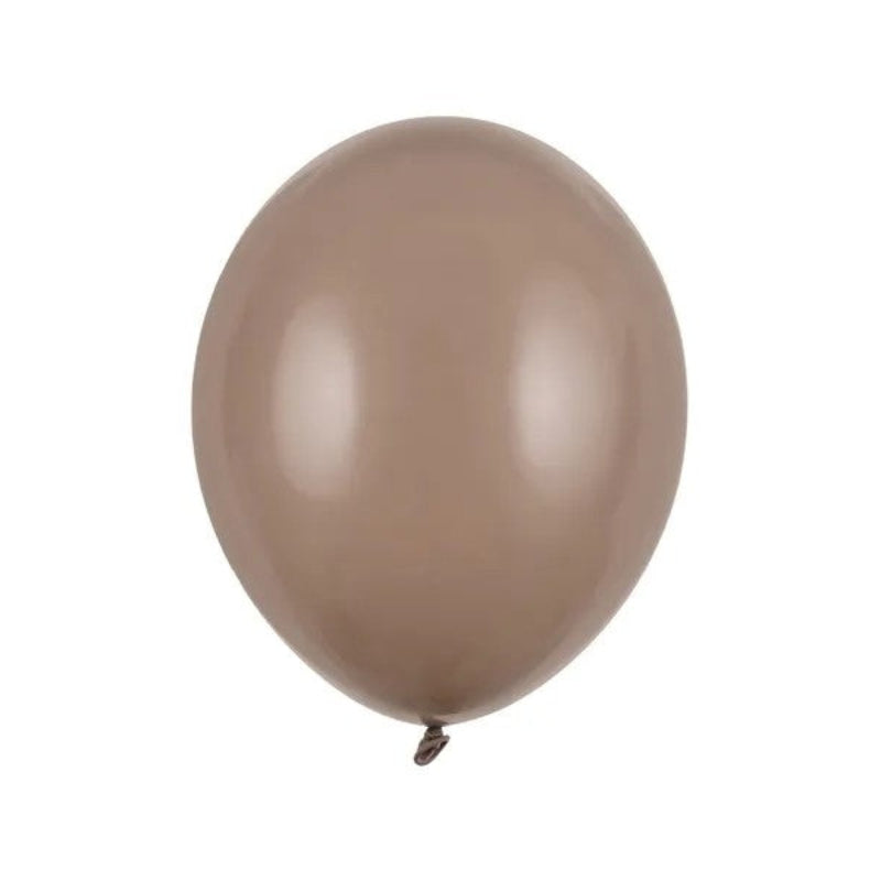 12" cappuccino pastel latexballon, 10 stk.