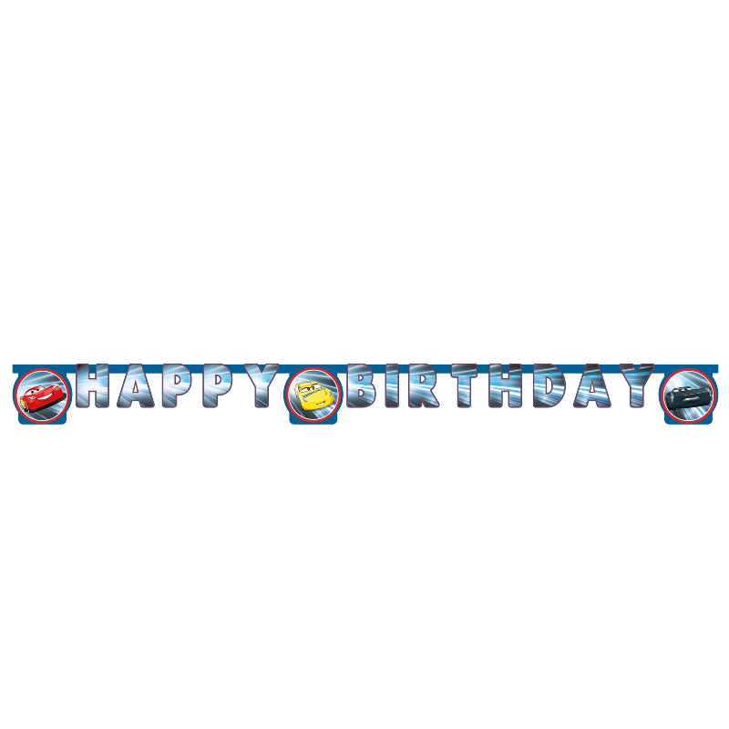 Cars "Happy birthday" guirlande, 2,3 m.