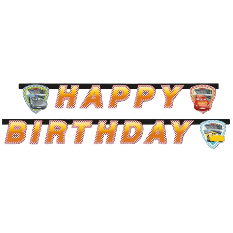 Cars "Happy birthday" guirlande, 2 m.
