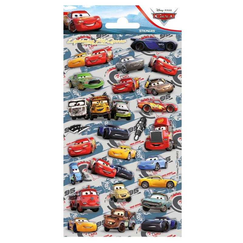 Klistermærker Cars, 1 ark.
