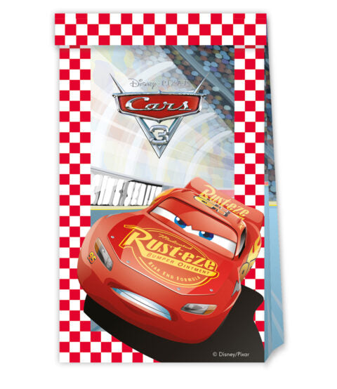 Cars 3 papir slikposer, 4 stk.