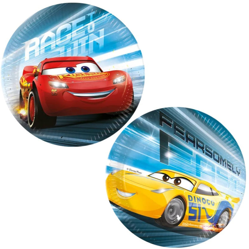 Cars 3 paptallerken, 20 cm, 8 stk.