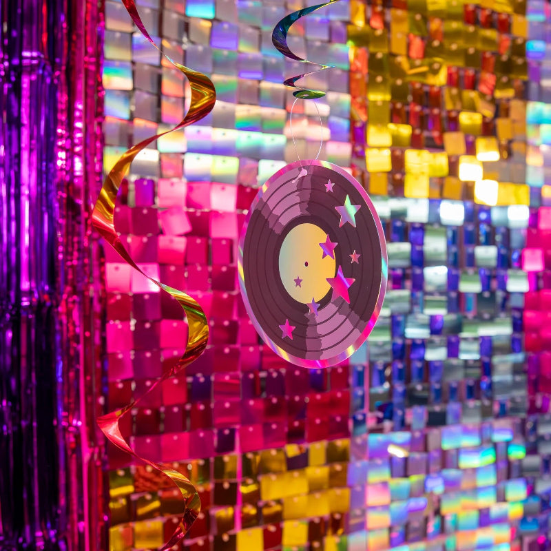 Retro disco spiraler, 6 stk.