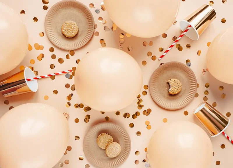 10" fersken balloner, 10 stk.