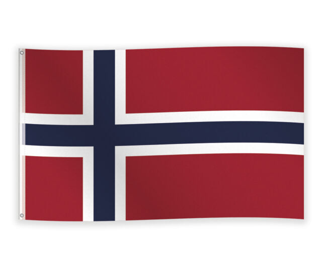 Norsk stof flag 1,5 m x 90 cm