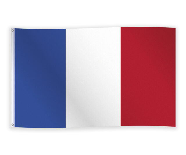 Fransk stof flag 1,5 m x 90 cm